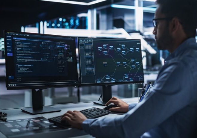 Operator monitoring mainframe systems on multiple screens